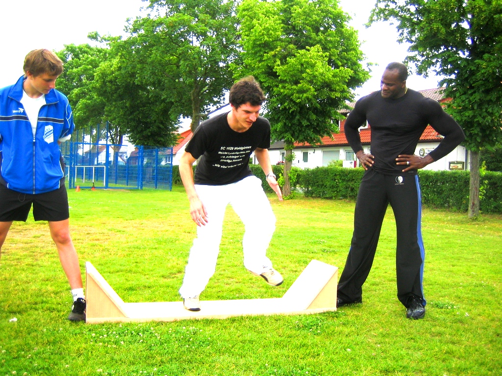 Lamar Lowery beim Functional Training mit Dominik Strohengel